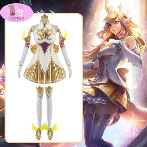 Hot Game LOL Soraka Cosplay Costume Fashion Combat Uniform Suits Full Set Black Carnival Party Role Play Clothing S-XL New