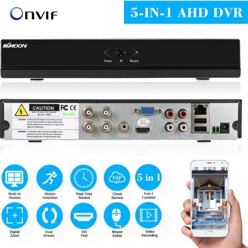 KKMOON Mini HD CCTV NVR 4CH Video Recorder H.264 Cloud Network CCTV DVR Recorder 720P 1080P IP Camera Surveillance System
