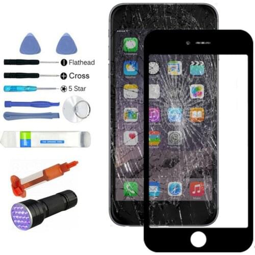 Outer Front Glass Lens Screen Replacement Kit for iPhone 6/6S/6P/6SP/7/7P/8/8P