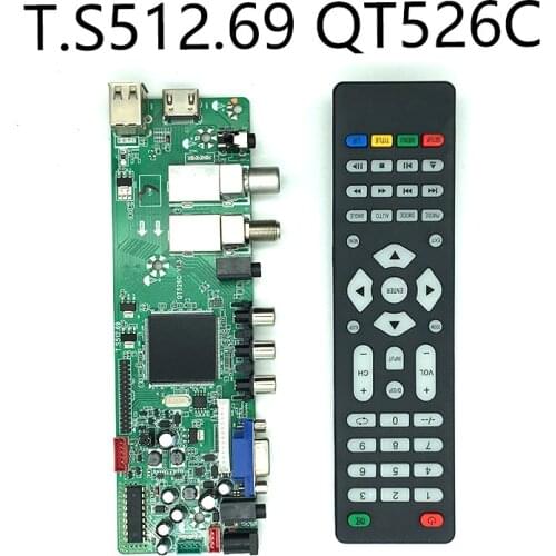 T.S512.69 QT526C Foreign digital TV motherboard DVB-T2 DVB-S2