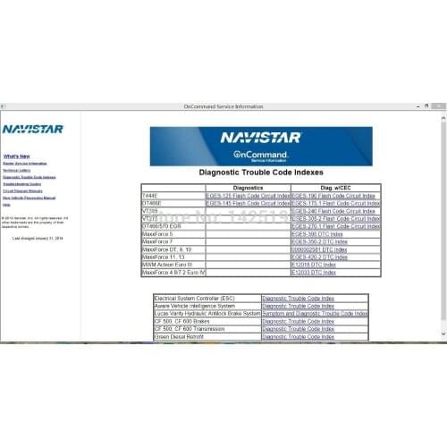 International Truck ISIS - Navistar OnCommand Service Information 7-2014