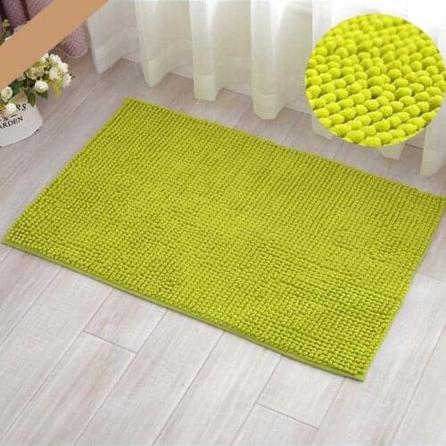 Anti Slip Bath Mat Microfiber Chenille Water Absorbent Bathroom Carpets Living Room Floor Mats Kitchen Shower Carpet and Rugs