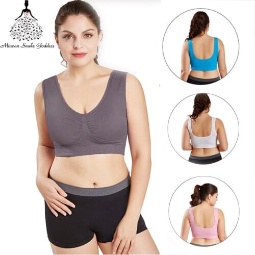 Sexy Women Bra Seamless Plus Size Bras For Women Wire Free Breathable Seamless Sports Bra Push Up Bralette Women Padded Bra