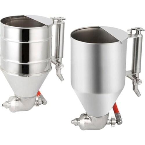 Stainless Steel Hopper Gun Diatom Mud Airbrush External Wall Spray Gun Real Stone Paint Spray Gun One-piece Molding