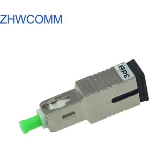 ZHWCOMM 10PCS SC APC 3bd Simplex mode fiber optic Attenuator SC Male to Female fiber optic adapter Free shipping