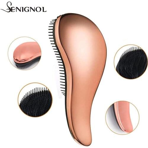 SENIGNOL Women Detangling Hair Brush Anti-static Massage Hair Comb for Wet Curly Hair Salon Hair Styling Tool Barber Accessories
