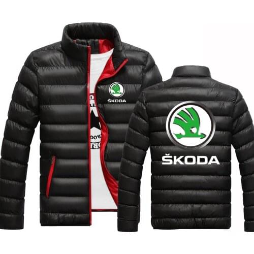 Skoda Logo 2021 Spring and Autumn Casual Harajuku Zipper Comfortable Slim Outwear padded Jackets Hoodies High street Coats