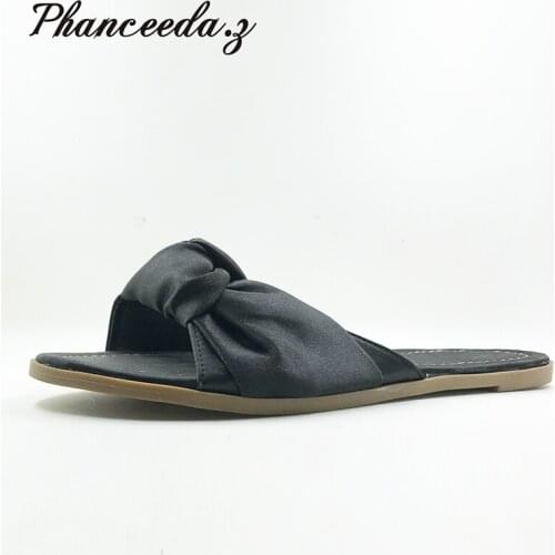 New 2018 Shoes Women Sandals Fashion Flip Flops Summer Style Flats Solid Slippers Sandal Flat Free Shipping Plus size 6-10