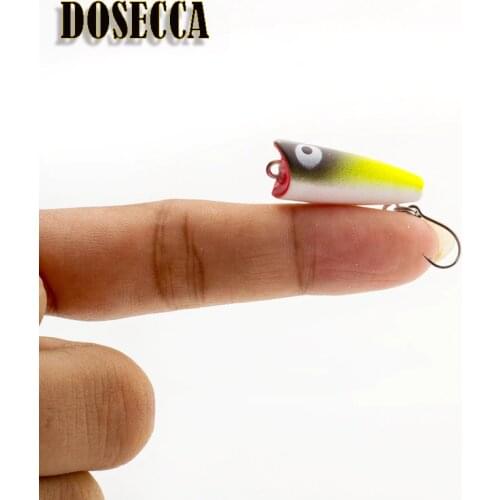 1PCS 2.5cm 1.5g Topwater Bait Mini Popper Minnow Hard Fishing Lure Bait Fishing Tackle Artificial Lures Bait