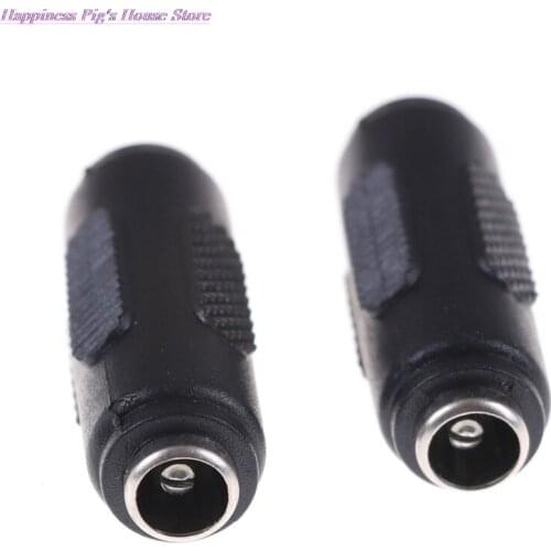 1pc 5.5*2.1mm DC Power Socket Connector Female To Female Panel Mounting Jack Adaptor