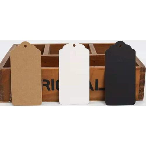 1000 Pcs Diy Message Card Love Blank Kraft Paper Label Packaging Gift Candy/Biscuits Price Tag With Rope Display Card Wholesales