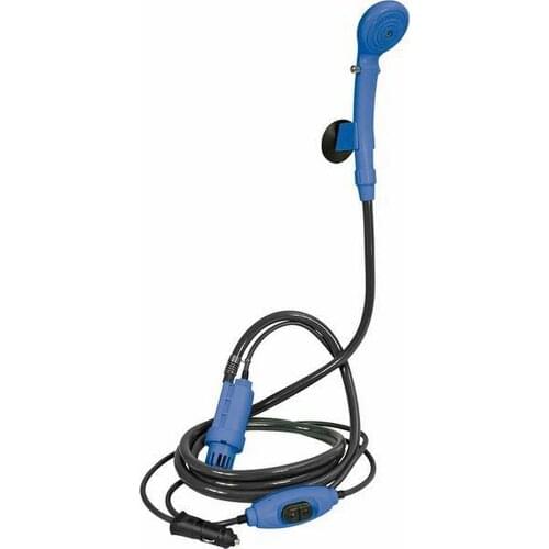 12V Portable Electric Car Plug Outdoor Camper Caravan Van Camping Travel Shower Car Caravan Hike Shower Pump Pipe Kit