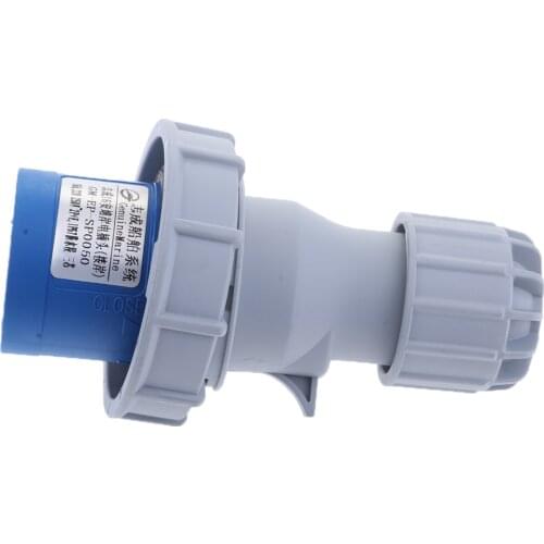 16A 220-250V Marine Shore Power Socket Waterproof Male Electrical Plug 3Pin