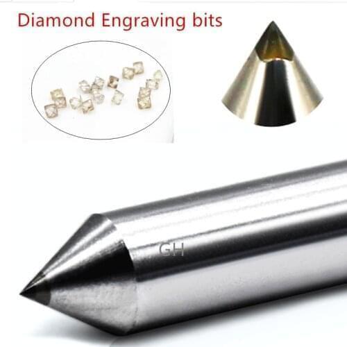 3mm 3.175mm Diamond engraver pen point engraving cutter cnc milling tools circuit board metal stone aluminum carving bits 2pcs