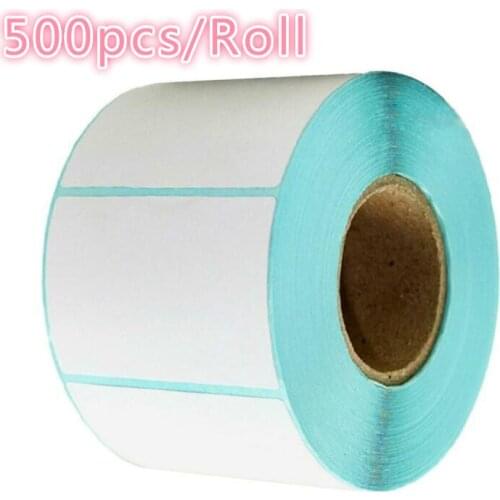 500pcs/Roll Thermal Label barcode Sticker, 70x50mm Waterproof Print Top Thermal Paper thermal printer supplies