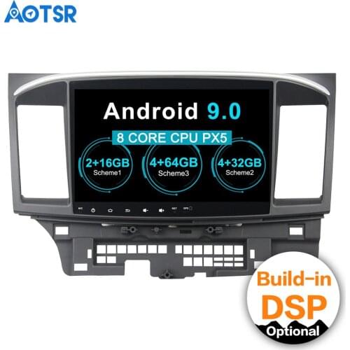 10.1" 2 din Android 9.0 Car Player NO DVD GPS Radio for MITSUBISHI LANCER 2008-2016 navigation multimedia stereo Headunit DSP