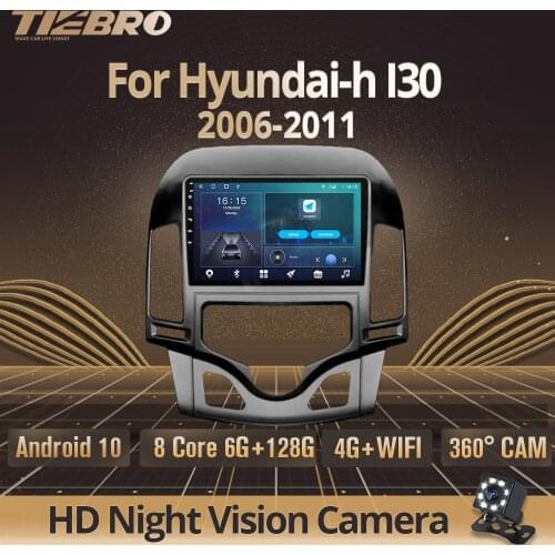 2DIN Android 10 Car Radio For Hyundai-h I30 2006-2011 GPS Navigation Car Multimedia Player Stereo DSP Stereo Receiver Auto Radio