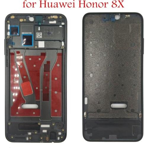For Huawei Honor 8X Middle Frame Plate Housing Bezel Faceplate Bezel LCD Supporting Metal Front Frame Repair Spare Parts
