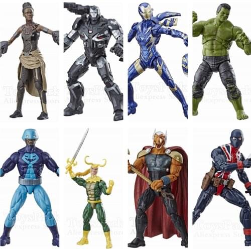 Original Marvel Legends Endgame Hulk BAF Wave 6" Action Figure Pepper Rescue War Machine Shuri Loptr Beta Ray Bill Toys Doll
