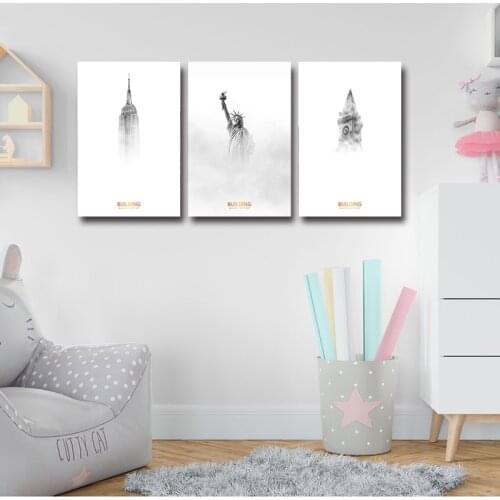 High definition canvas wall art A famous American landmark is the Statue of Liberty Empire State Building