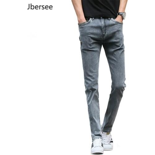 Jbersse Hot Sale New Arrival Denim Long Pants Men Jeans 2018 Fashion Casual Cotton Four Seasons Skinny Jeans Men pantalon homme