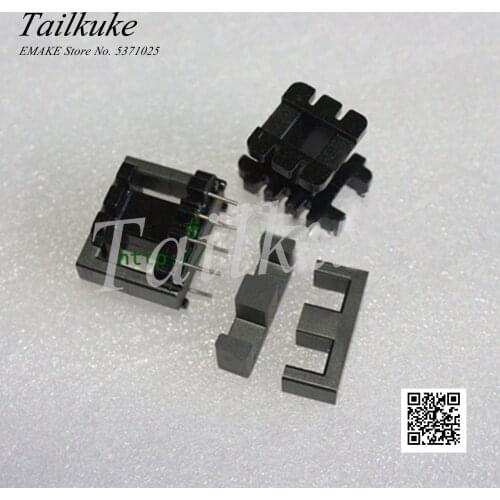 EE25 Magnetic Core Supporting Vertical 4+4 Electric Wood Skeleton Transformer Ferrite Core EE25 PC40 Material