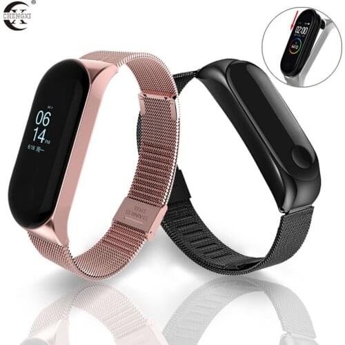 Milanese Strap for Xiaomi Mi 3 4 Wrist Metal Bracelet Screwless Stainless Steel For Xiaomi Band 4 3 Band Wristbands Pulseira
