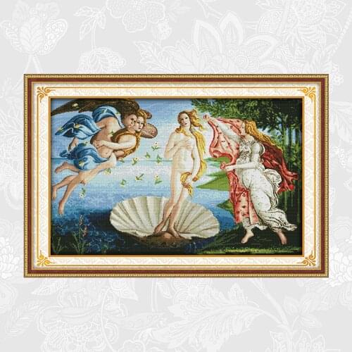 The Birth of Venus Embroidery Set, Handmade Crafts Home Decor, Count Print On Canvas Cross Stitch kits 14CT 11CT Needlework