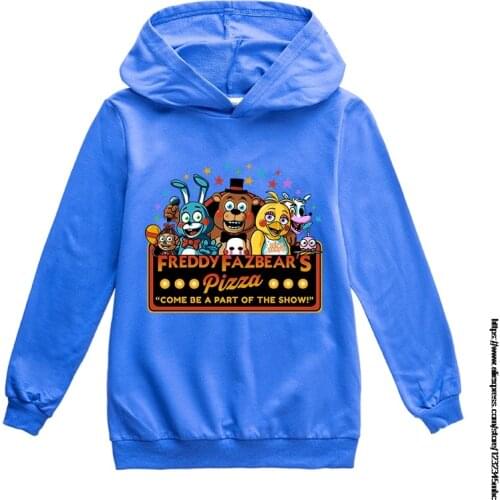 New Five Nights at Freddys New Arrival Kids Casual Hoodie Sweatshirt Hot Sell Jojos Siwa Printed Pullover Hoody Hooded Sweater
