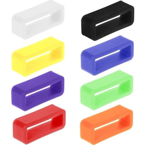 New High Quality Silicone Anti-Fall Buckle Ring Loop Keeper Holder For Smart Bracelet Watch Band Intelligent Electronic