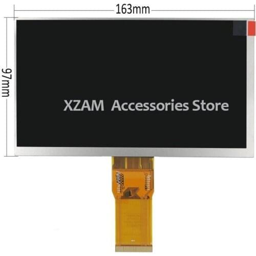 New 7'' inch LCD Display Matrix TABLET SL007DC105FPC V0 163*97mm TFT LCD Display Screen Panel Frame replacement
