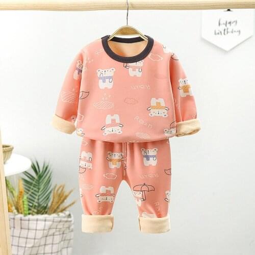 Toddler Baby Pajamas Long Sleeve Cotton Pyjamas Kids Clothes Sets Cartoon Rabbit Boy Sleepwear Cute Pajamas For Girls 2 5 4 6 8Y