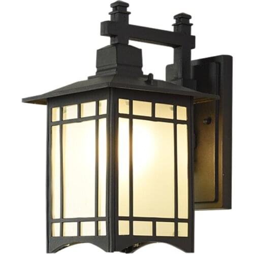 Pavilion shape outdoor lighting wall lamps waterproof garden outdoor landscape lighting vintage outdoor lamps retro sconce