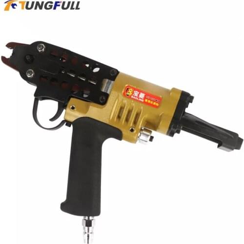 Pneumatic C-Type Gun Cushion Chicken Cage Air Nail Gunfish Cage Green Carving Rockery Making Binding Buckle Cloth