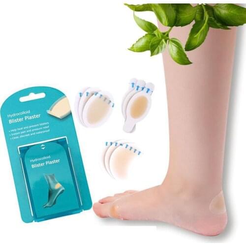 4Pcs/Box Blister Bandages Waterproof Hydrocolloid Plaster Adhesive Anti-Wearing Heel Gel Sticker Pain Relief Pedicure Patch Pads