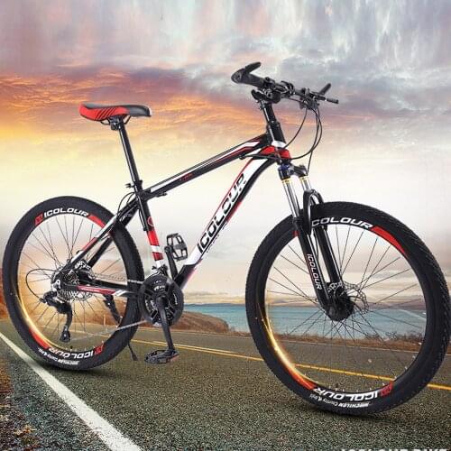 26 Inch 27 Speed Mountain Bike Mens Off-Road Variable Dual Shock Absorber Lightweight Aluminum Alloy Racing Students