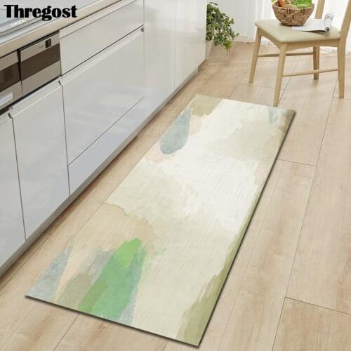 Modern Geometric Printed Welcome Mats for Front Door Hallway Mat Microfiber Living Room Decor Rugs Washable Rug for Kitchen