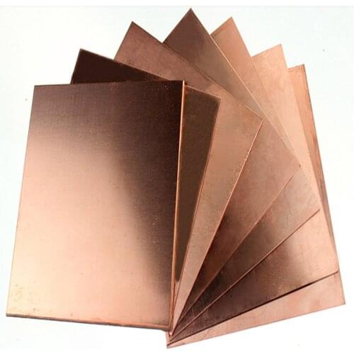 1pcs high quality 0.8*100*100MM 99.9% pure copper copper metal plate, red copper pad copper foil copper plate DIY material