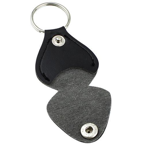1Pc Durable Leather Key Chain Guitar Picks Holder Keychain Plectrums Bag Case Guitar Keychain Pick Holder Accessories