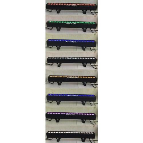 12lot 18*15w 5in1 led bar ip20 5in1 led wall washer light bar indoor stage up lighting strip bar rgbwa