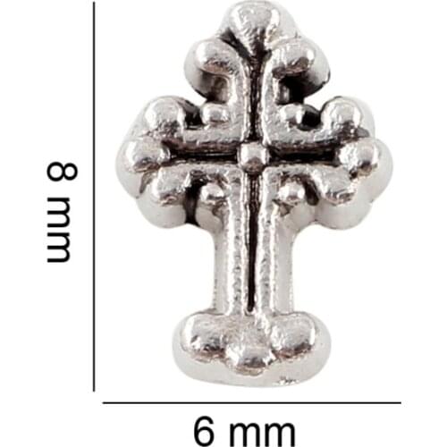 20Pcs/Lot Cross Floating Charms Hand-made DIY for Glass Lockets