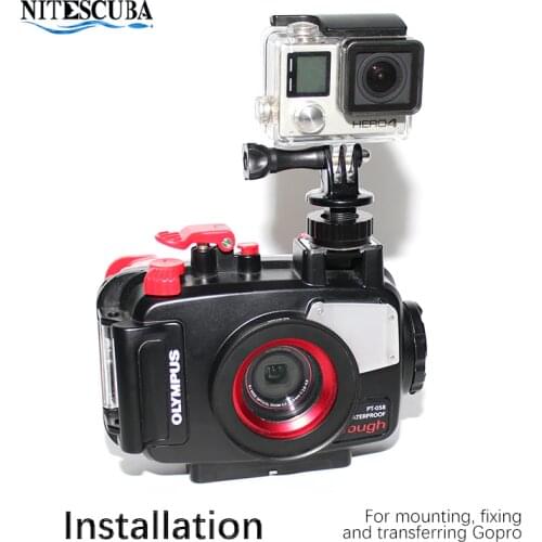 Nitescuba Diving Gopro Hero Accessory Shell Connection Head Cold Hot Shoe Adapter Mount For Camera Housing Underwater photograph