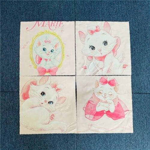 Disney Marie Cat Anime Figures Cartoon Product Cosplay Accessories Glasses Cleaning Cloth Eyewear AccessoriesUnisex Gift