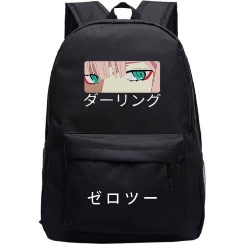 Anime DARLING In The FRANXX Backpack Schoolbag Casual Backpack Student Bookbag School Bag Mochila Men Bag Casual Travel Rucksack