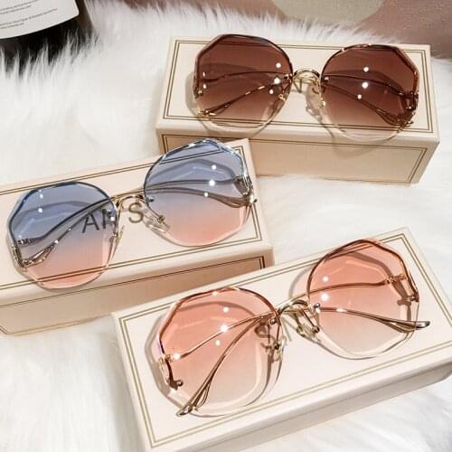 Elbru New Fashion Round Sunglasses Men Women Vintage Brand Gradient Sun Glasses Metal Frame Trend Shades Sunglasses UV400