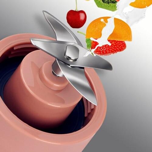 Mini Electric Juice Cup USB Rechargeable 304 Stainless Steel Blades Portable Blender For Shakes Smoothies and Juice Hot