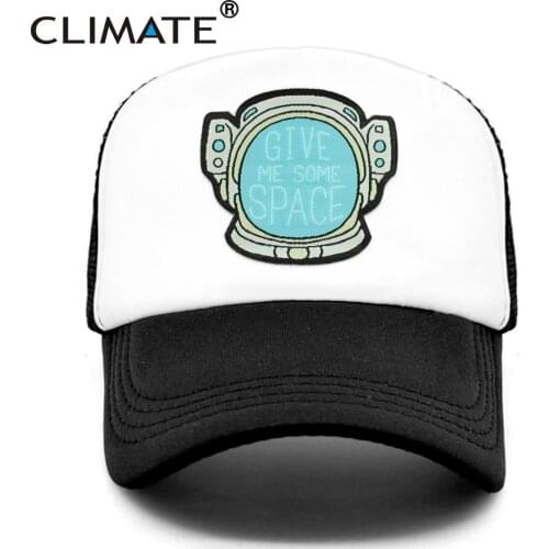 CLIMATE Give Me Some Space Cap Hat Spaceman Funny Outer Space Mesh Trucker Cap Spaceman Space Cool Summer Caps Hat for Men Women