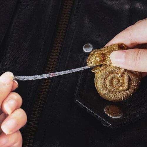 New Manganese Steel Chameleon-tape Measure Brass Tape Measure Animal Foot Metric Tape Measure Distance Measuring Measuring Tool