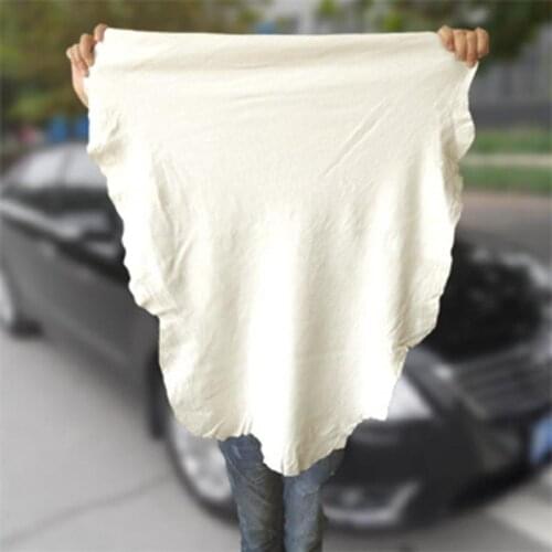 60x90cm Natural Chamois Leather Car Washing Towels Car Home Window Glass Super Absorbent Quick Dry Towel