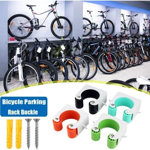 Bicycle Parking Rack Buckle Portable Wall Mount Hook Cycling Display Stand Mountain Road Bike Indoor Vertical Bike Storage